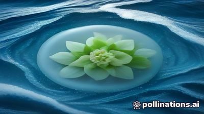 植物大战僵尸原版泳池关卡画面，水面上漂浮着荷叶，水草和海草植物防御水下僵尸，蓝绿色调清爽